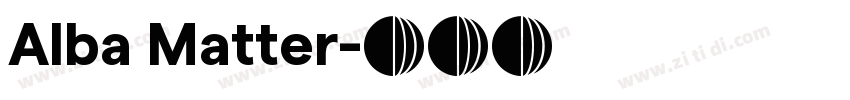 Alba Matter字体转换